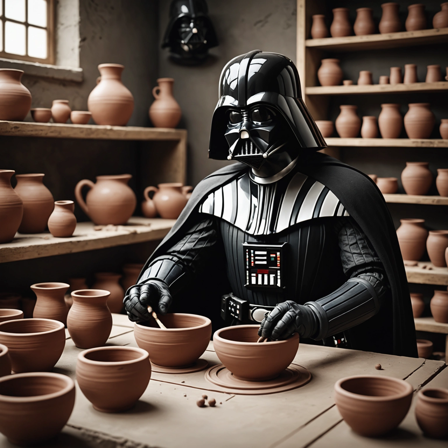 May the Force Be With You... May the Clay Be With You!  Darth Vader's Pottery Class