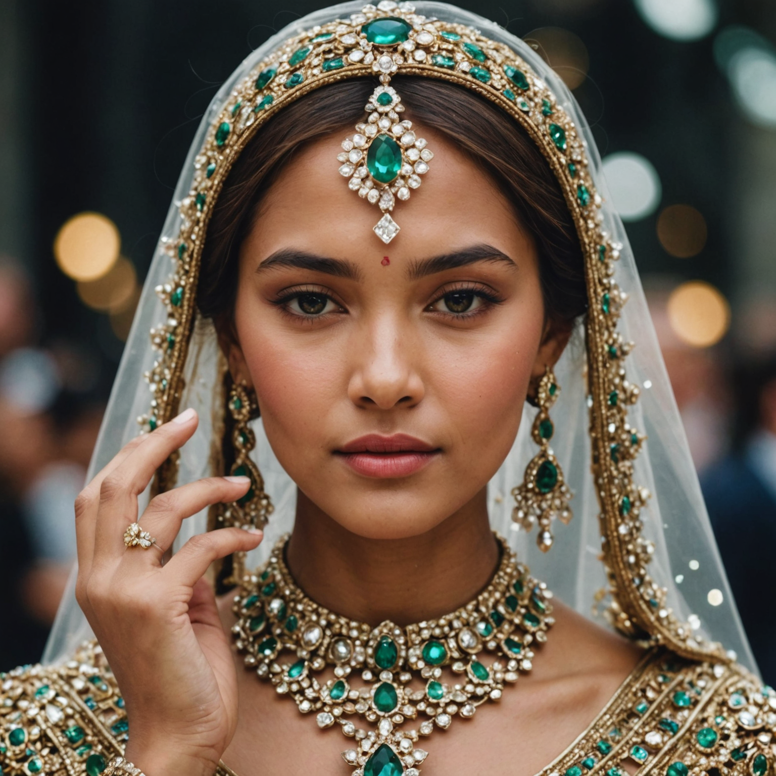 One who wears shining jewels.