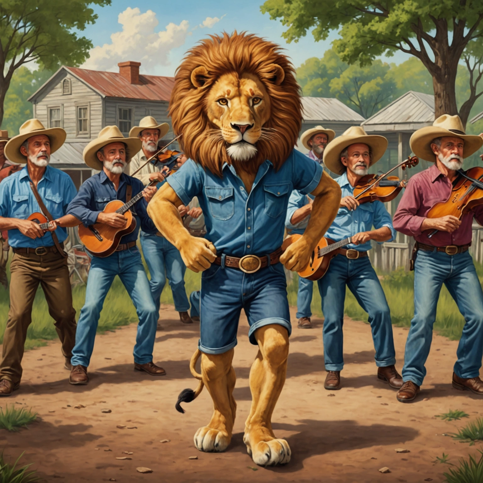 The Lions Line Dance and the Vanished Musician